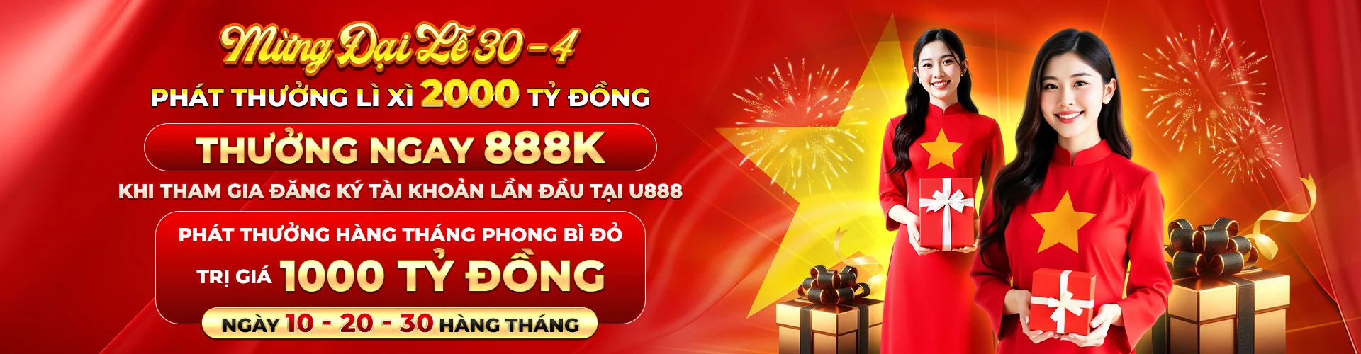 Banner U888 đại lễ 30/4